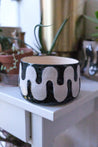 Wavy 60s Ceramic Planter