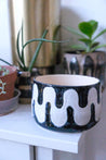 Wavy 60s Ceramic Planter