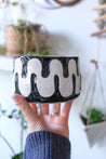 Wavy 60s Ceramic Planter